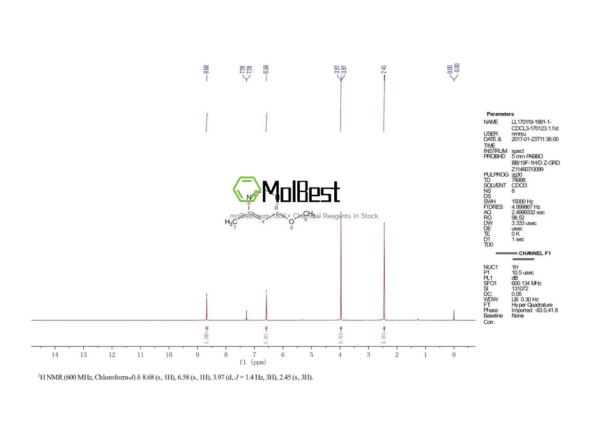 5541-07-1 fiziksel numune test spektrumu (NMR)
