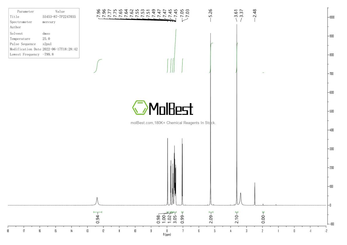 55453-87-7 fiziksel numune test spektrumu (NMR)