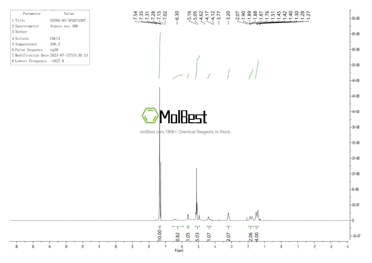 Physical sample testing spectrum (NMR) of 55592-85-3