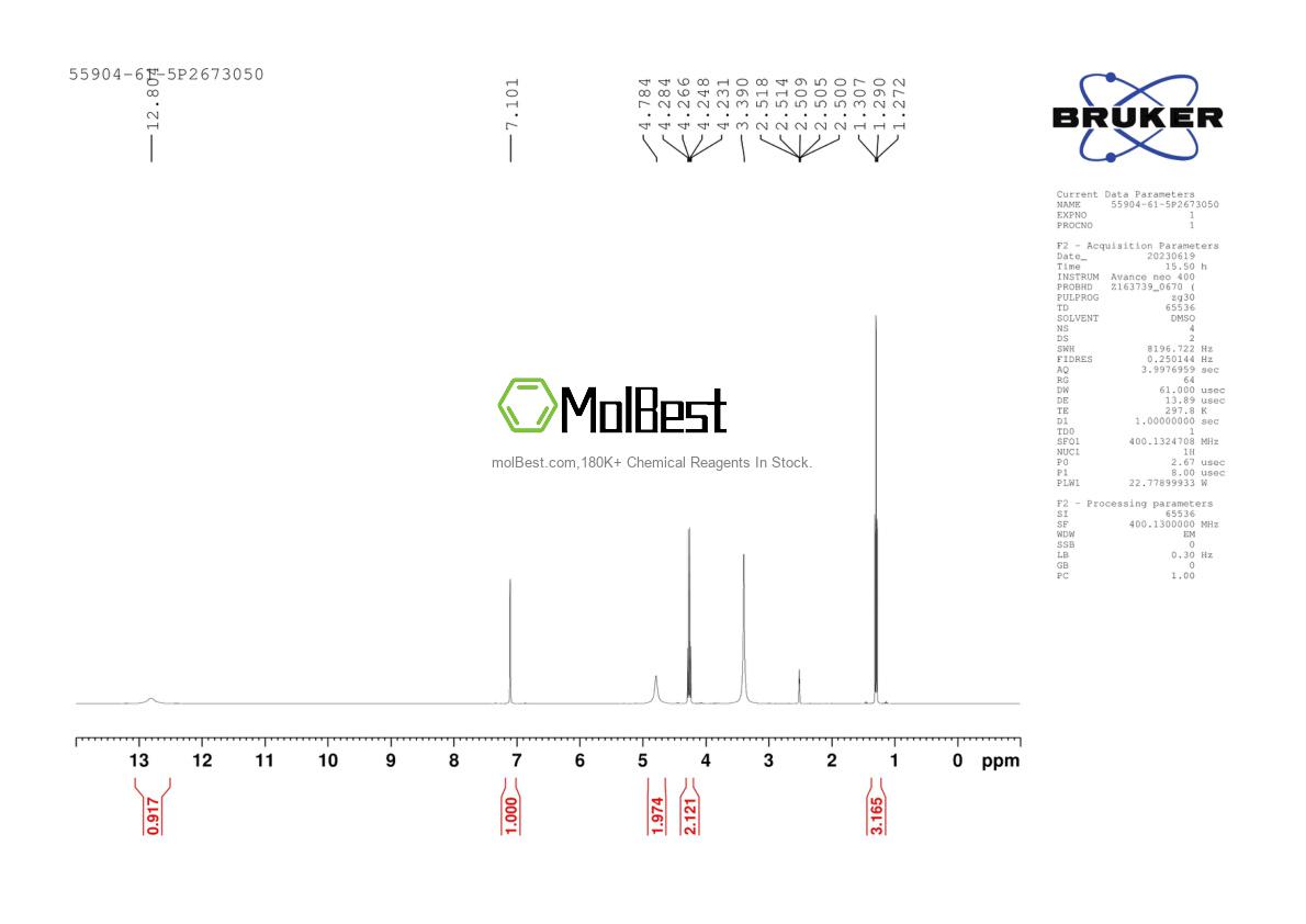 55904-61-5 fiziksel numune test spektrumu (NMR)