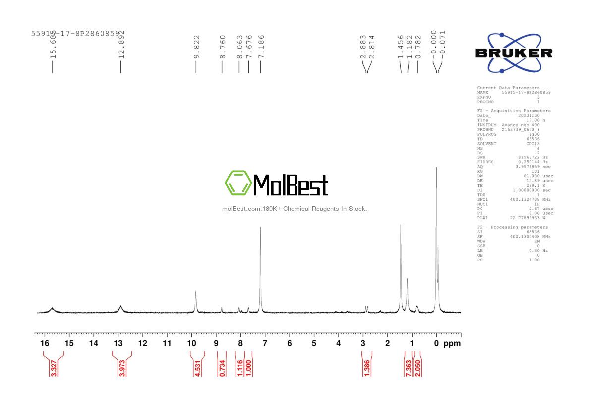 Physical sample testing spectrum (NMR) of 55915-17-8