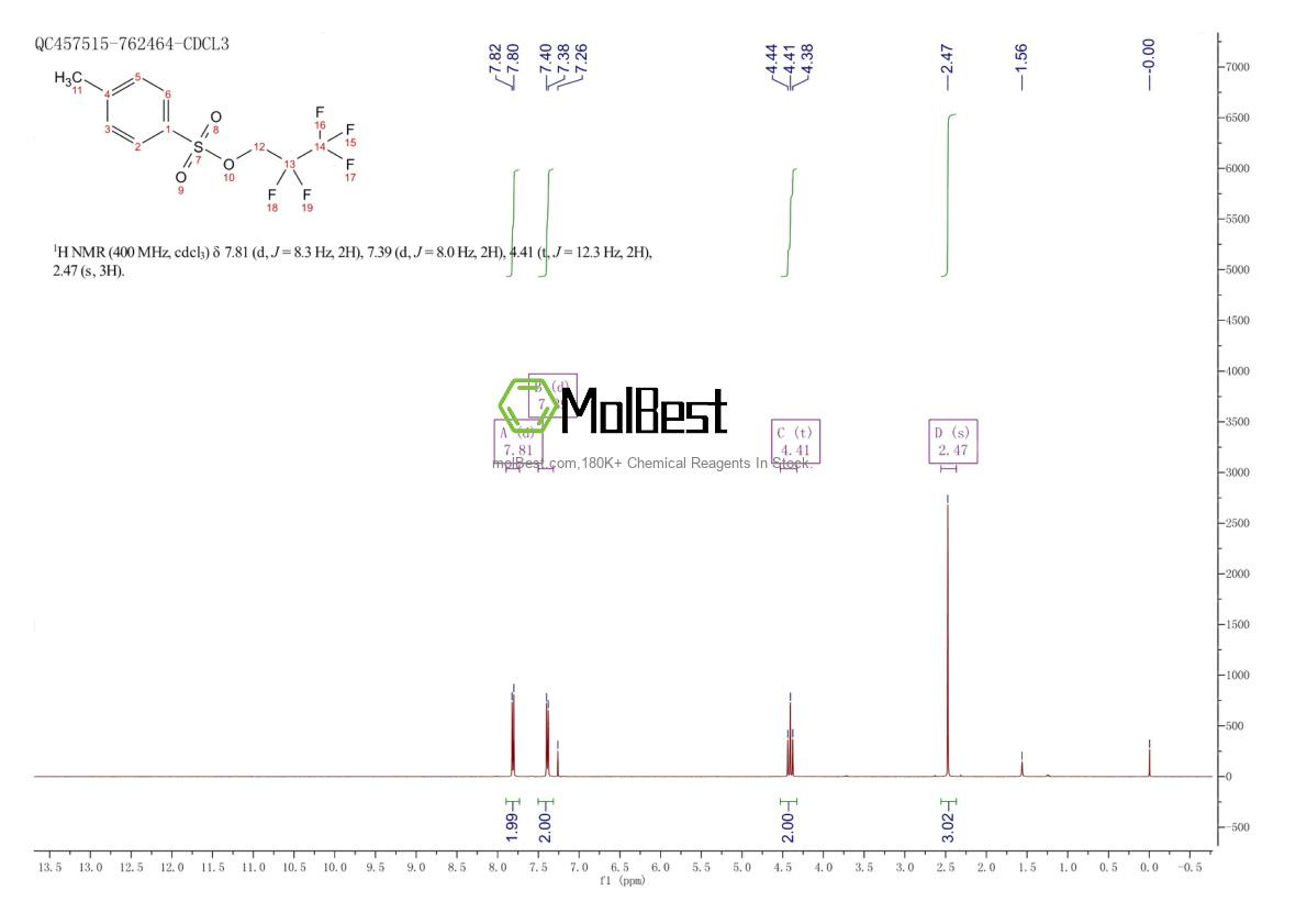 Spektrum pengujian sampel fisik (NMR) 565-42-4