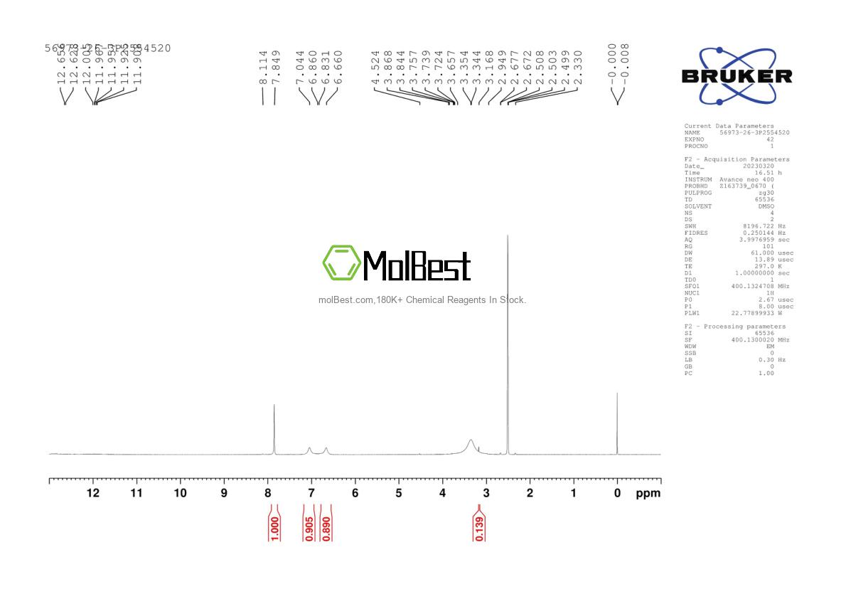 Physical sample testing spectrum (NMR) of 56973-26-3