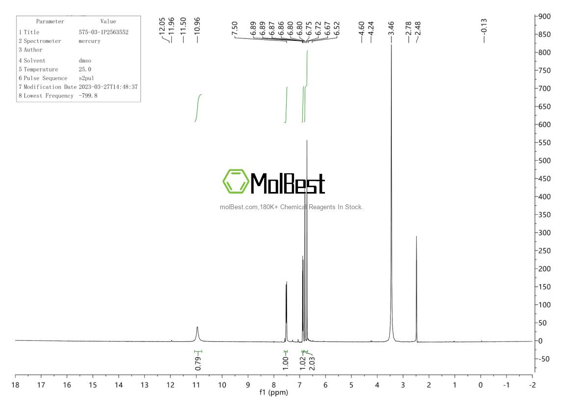 575-03-1 fiziksel numune test spektrumu (NMR)