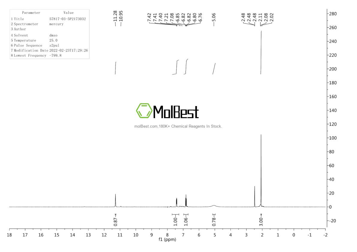 Physical sample testing spectrum (NMR) of 57817-03-5
