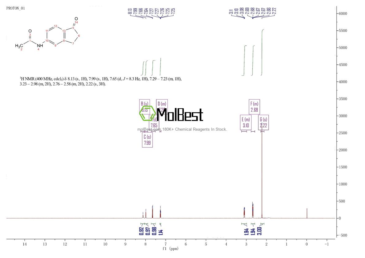 Spektrum pengujian sampel fisik (NMR) 58161-35-6