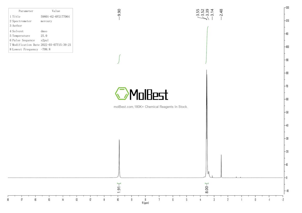 59801-62-6 fiziksel numune test spektrumu (NMR)