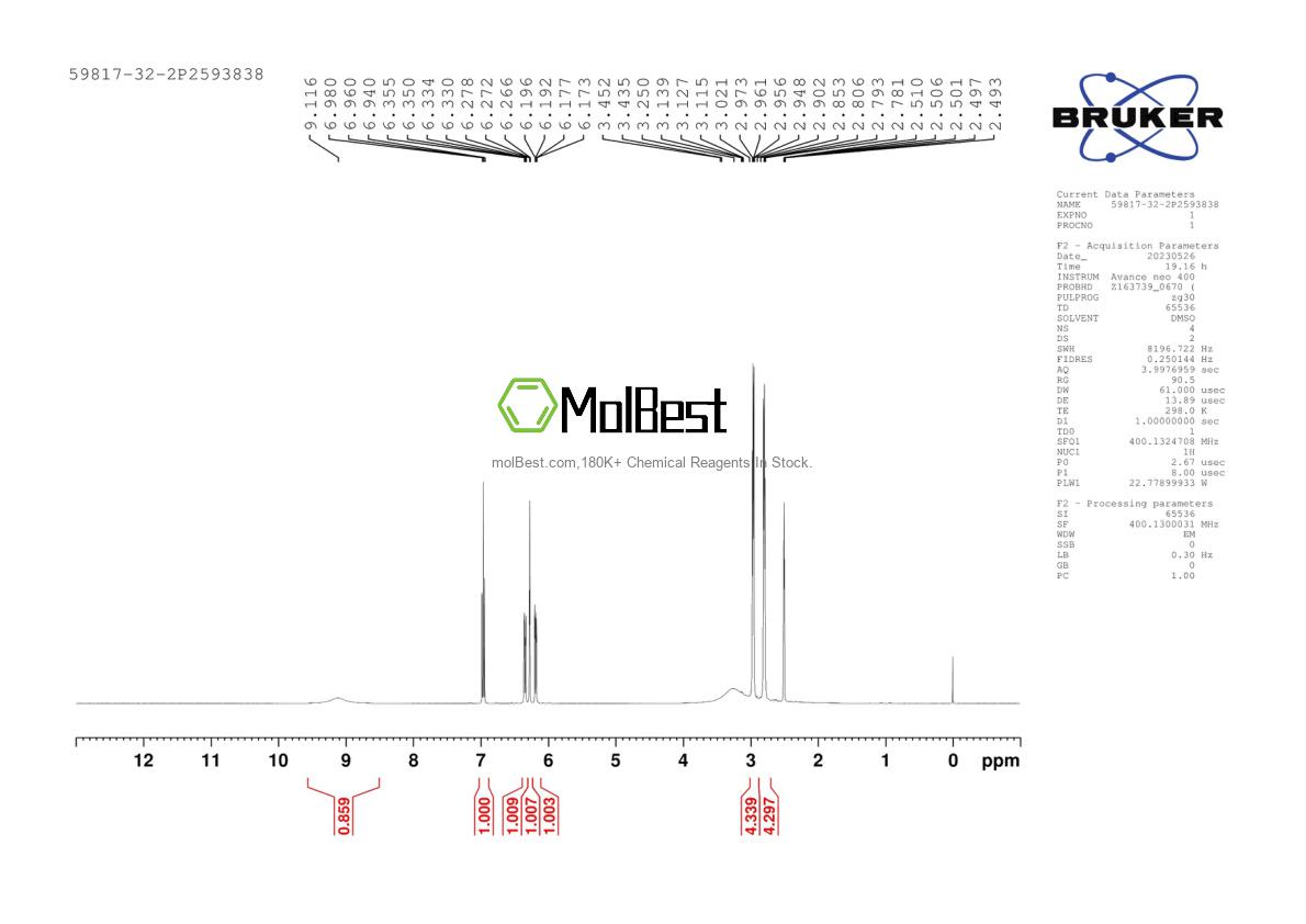 59817-32-2 fiziksel numune test spektrumu (NMR)