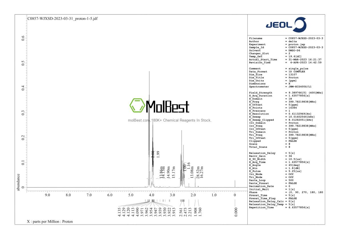 Physical sample testing spectrum (NMR) of 6053-68-5