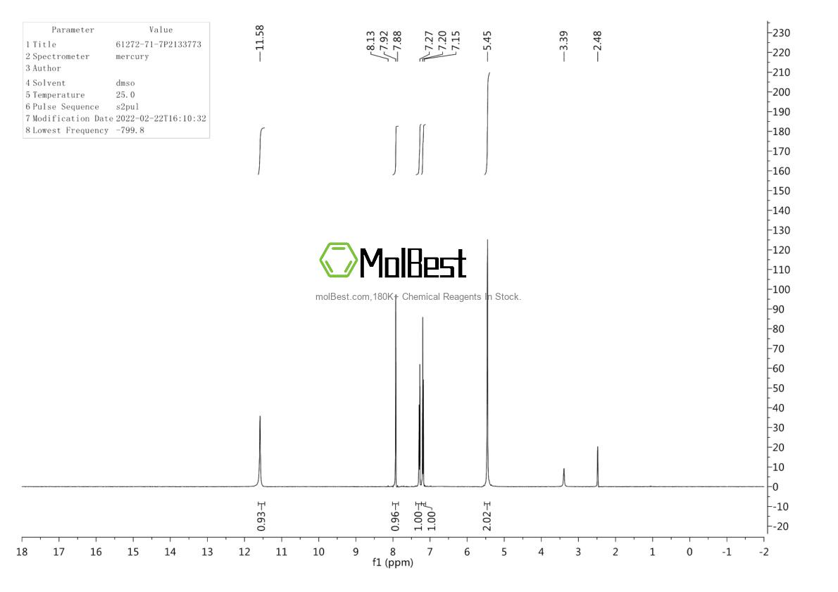 Physical sample testing spectrum (NMR) of 61272-71-7