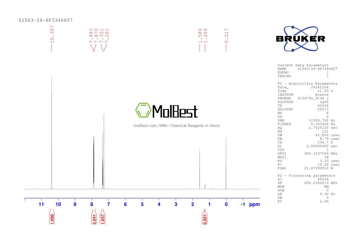 Physical sample testing spectrum (NMR) of 61563-26-6