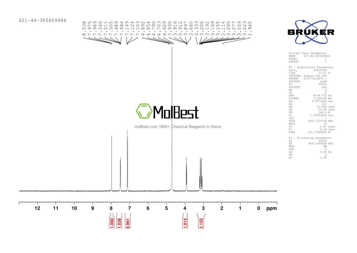 621-44-3 fiziksel numune test spektrumu (NMR)
