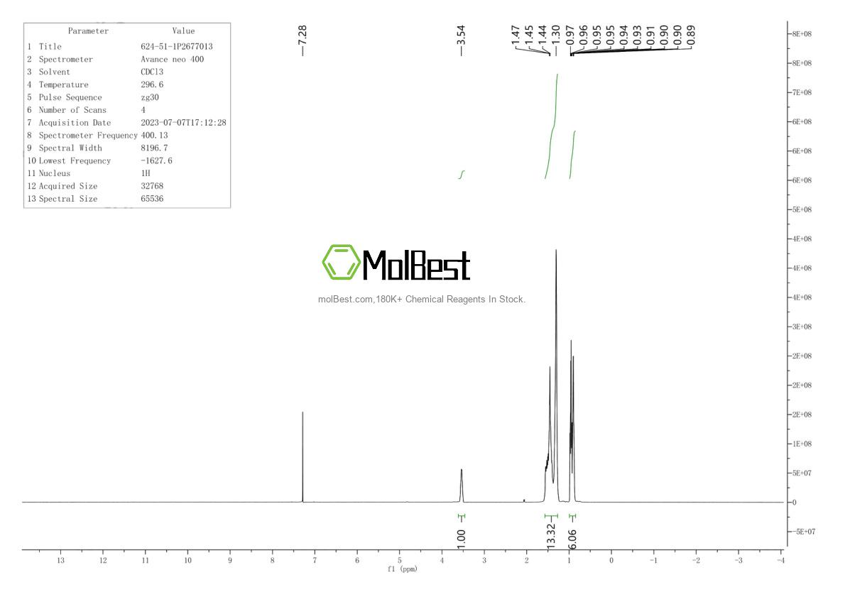624-51-1 fiziksel numune test spektrumu (NMR)