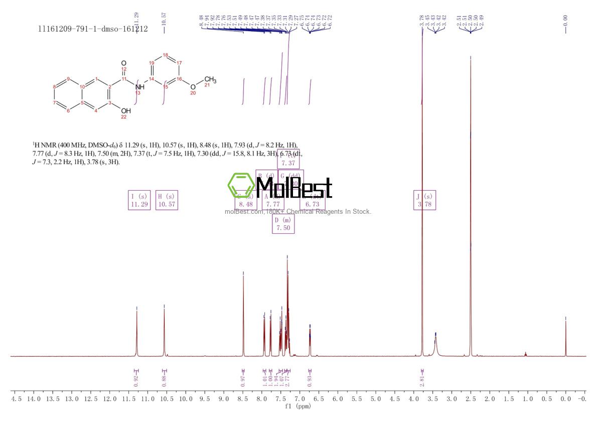 Spektrum pengujian sampel fisik (NMR) 62553-86-0
