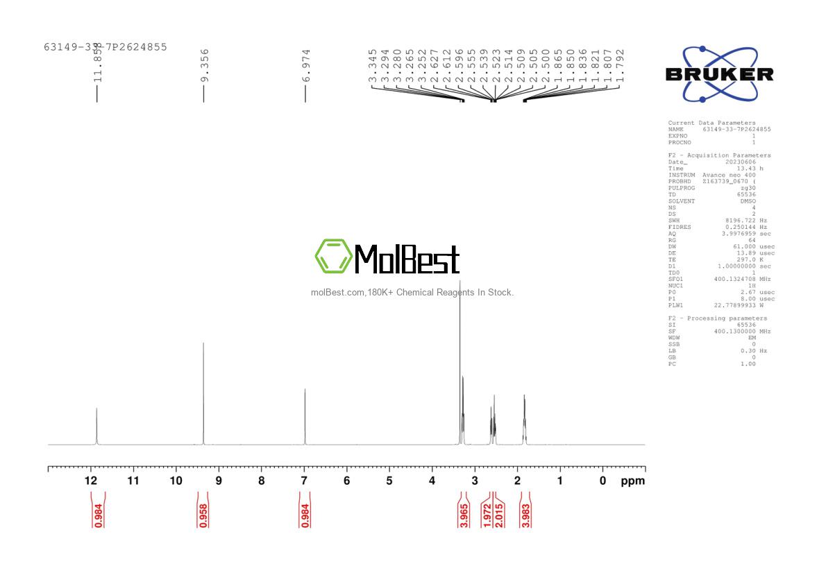 63149-33-7 fiziksel numune test spektrumu (NMR)