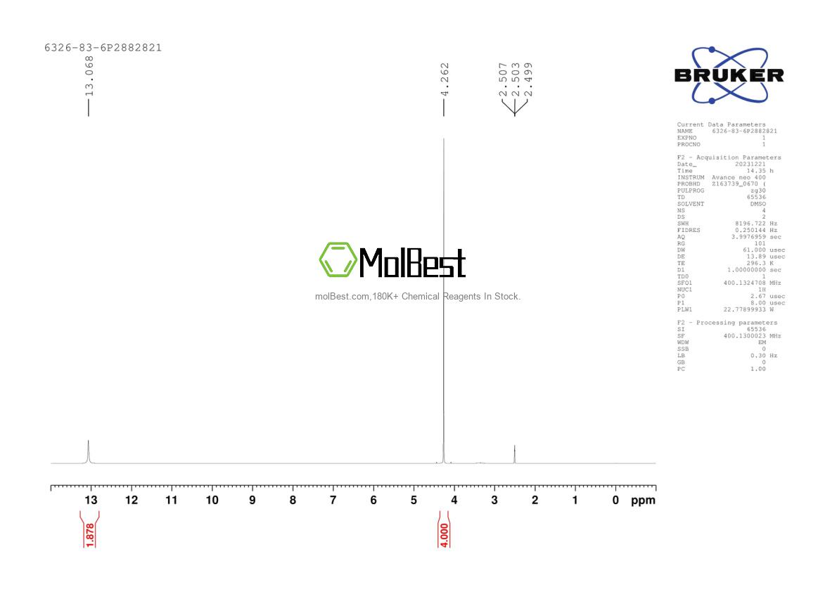 Physical sample testing spectrum (NMR) of 6326-83-6