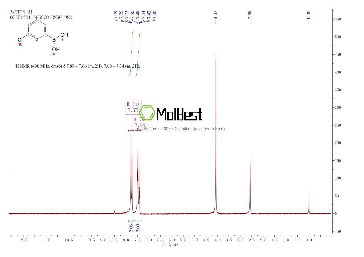 Physical sample testing spectrum (NMR) of 63503-60-6