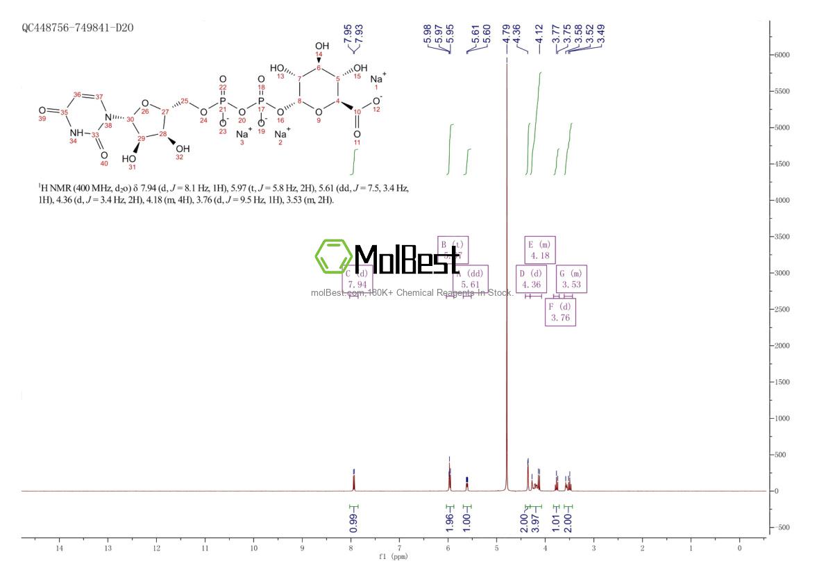 Physical sample testing spectrum (NMR) of 63700-19-6
