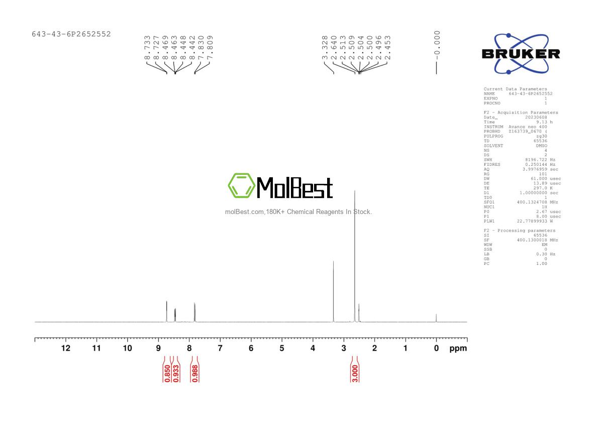 643-43-6 fiziksel numune test spektrumu (NMR)