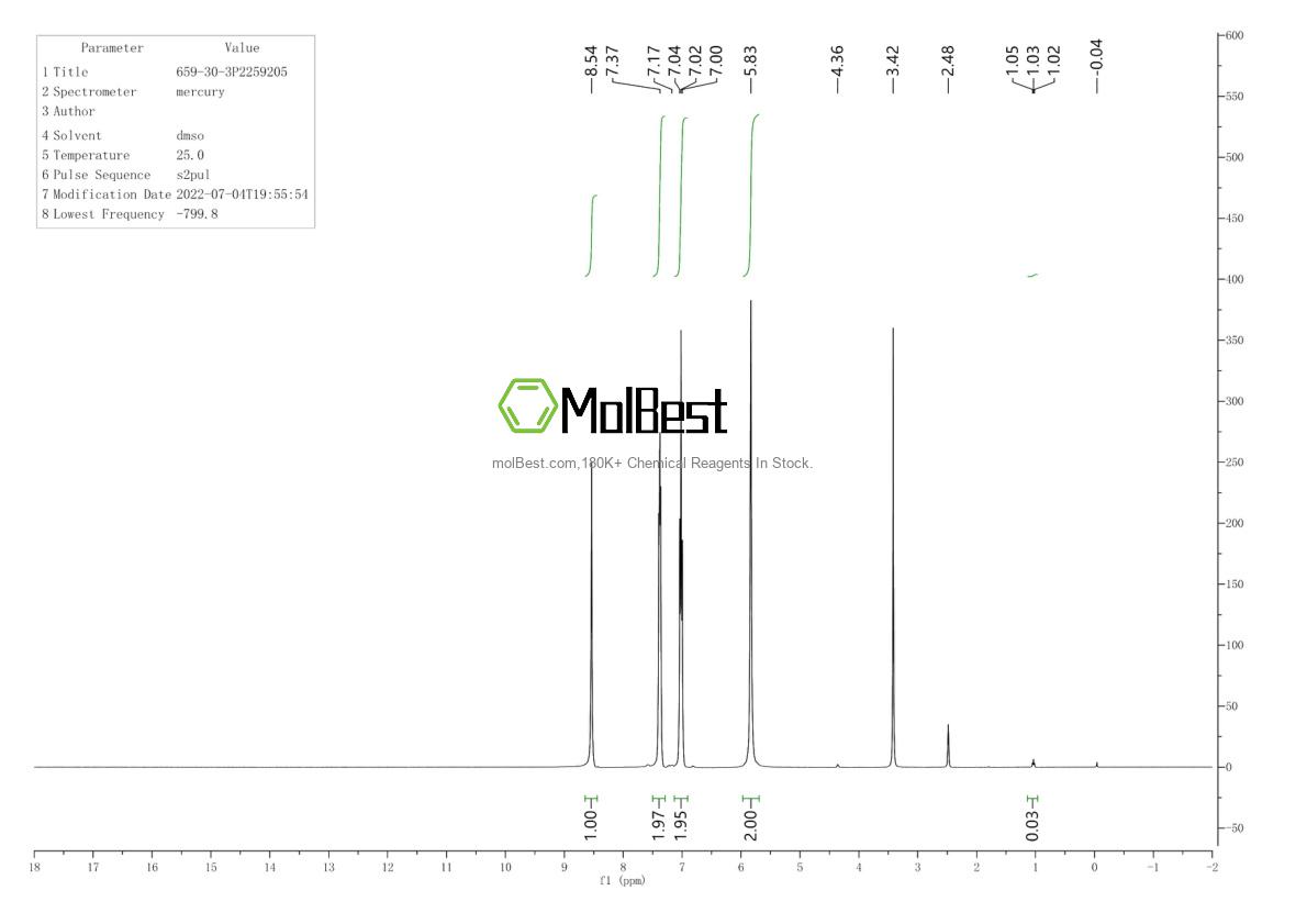 659-30-3 fiziksel numune test spektrumu (NMR)
