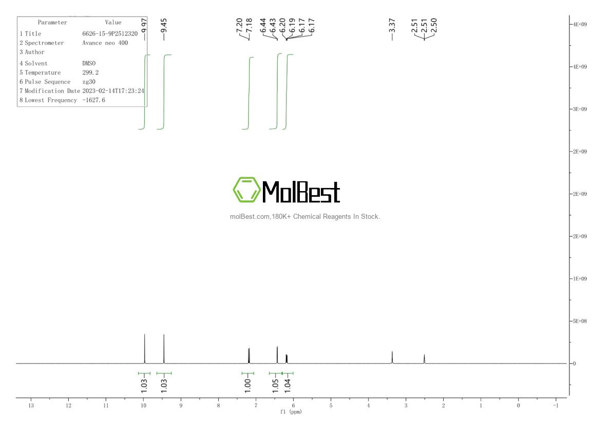 Physical sample testing spectrum (NMR) of 6626-15-9
