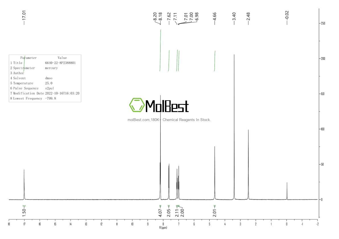 Spektrum pengujian sampel fisik (NMR) 6640-22-8
