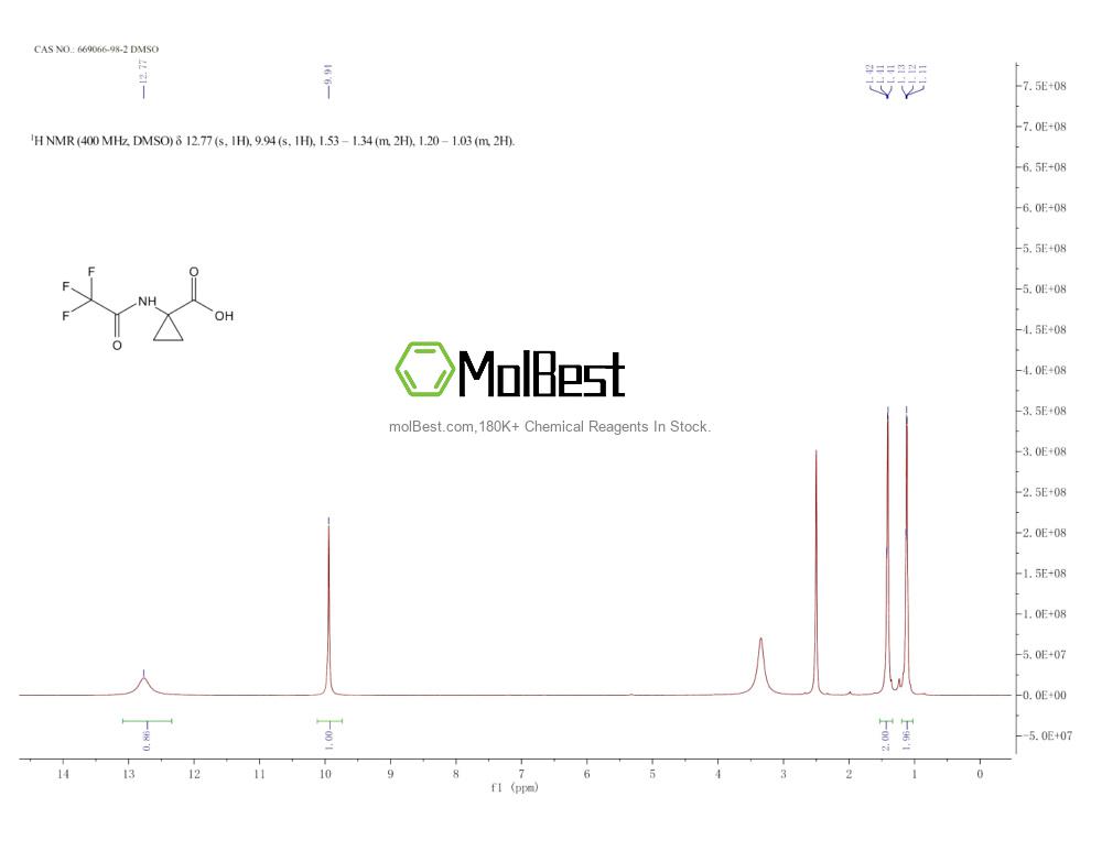 Physical sample testing spectrum (NMR) of 669066-98-2