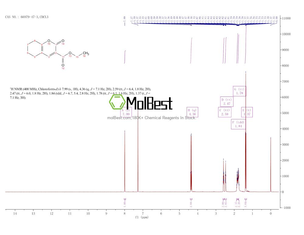 Physical sample testing spectrum (NMR) of 66979-47-3