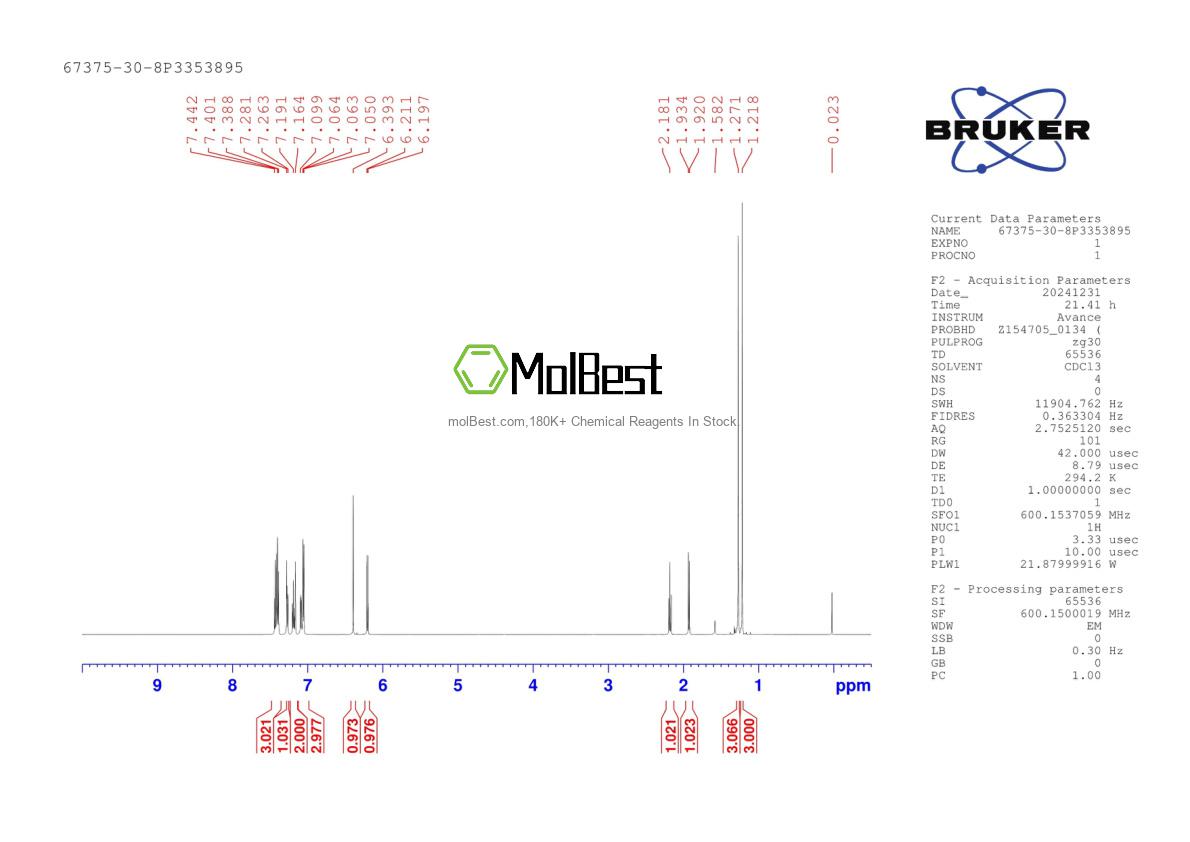 67375-30-8 fiziksel numune test spektrumu (NMR)