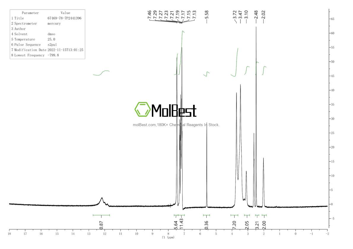 67469-78-7 fiziksel numune test spektrumu (NMR)