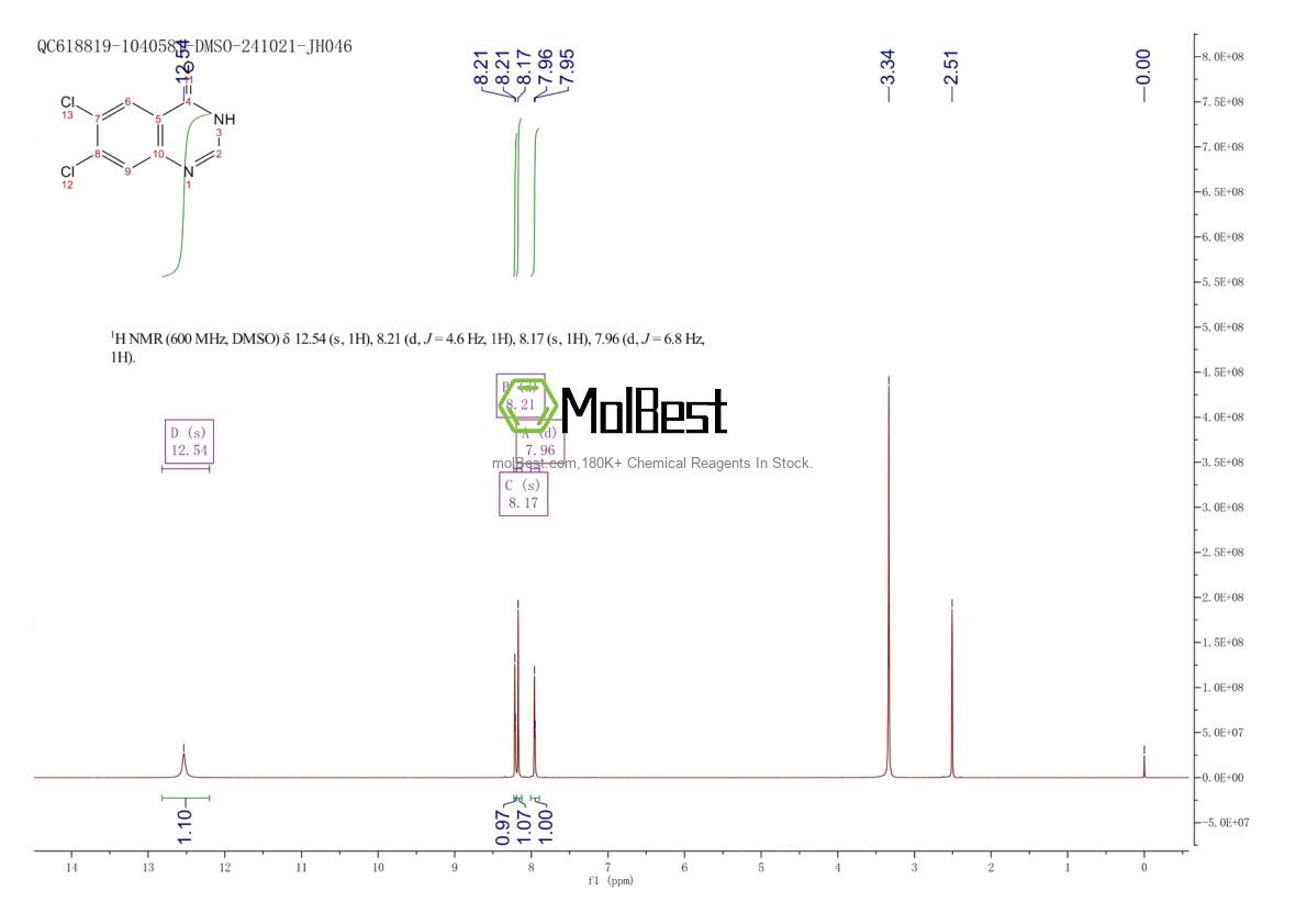Physical sample testing spectrum (NMR) of 6958-39-0