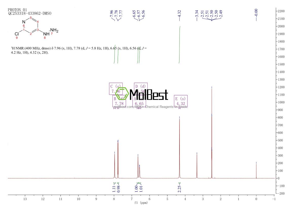 Spektrum pengujian sampel fisik (NMR) 700811-29-6
