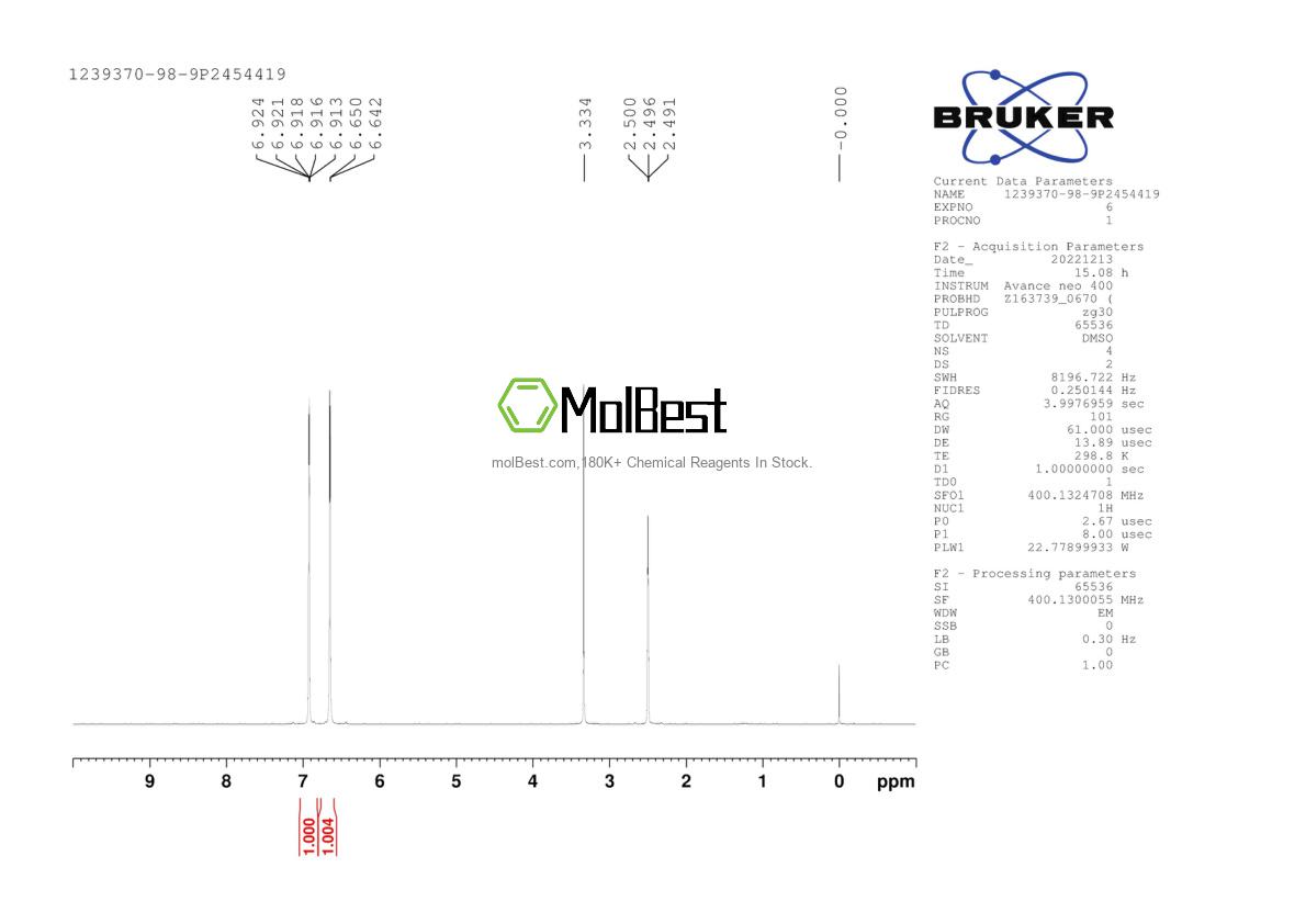 Physical sample testing spectrum (NMR) of 70254-52-3