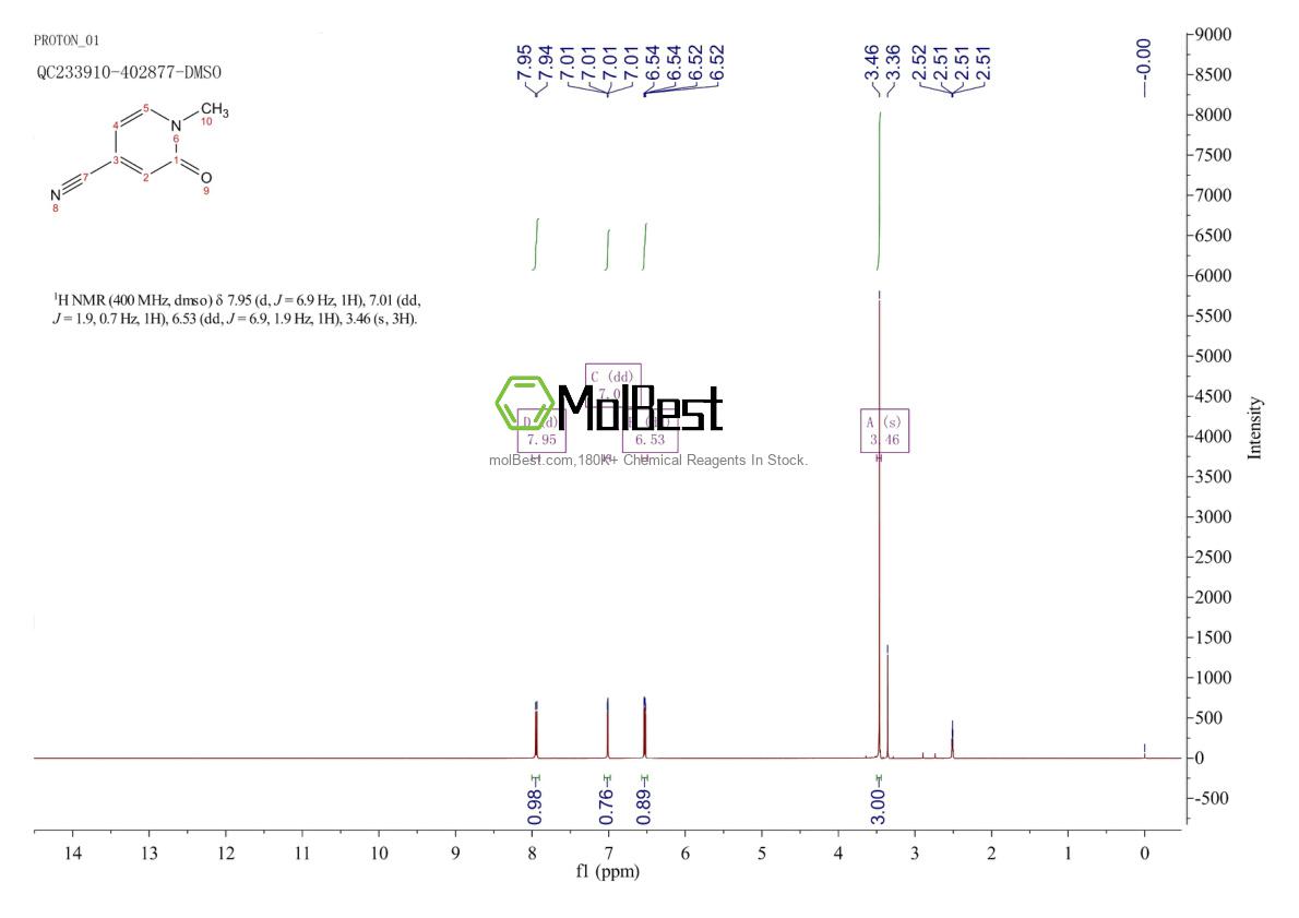 Spektrum pengujian sampel fisik (NMR) 70411-83-5