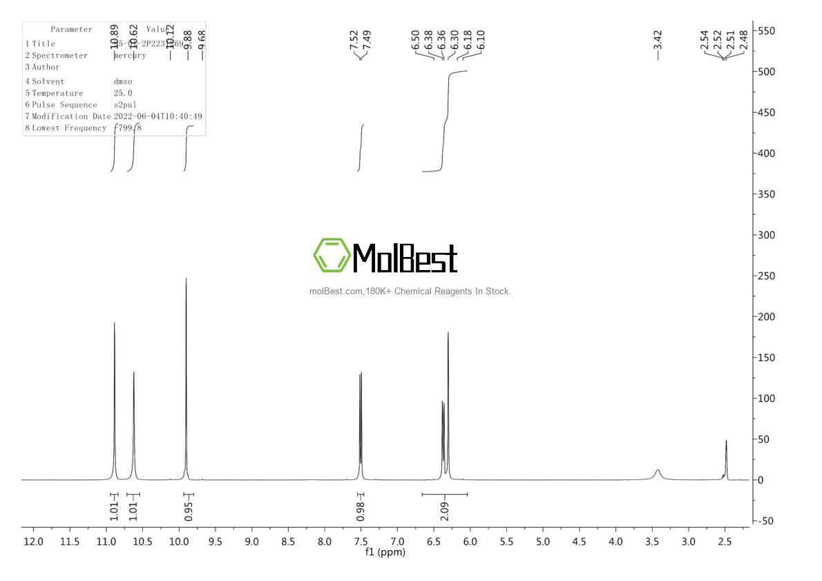 Physical sample testing spectrum (NMR) of 70967-79-2