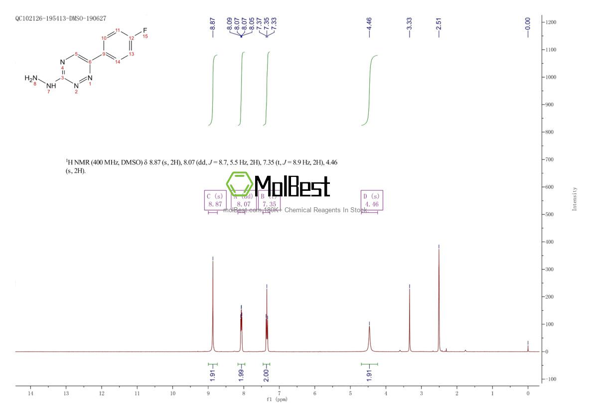 Physical sample testing spectrum (NMR) of 71347-59-6
