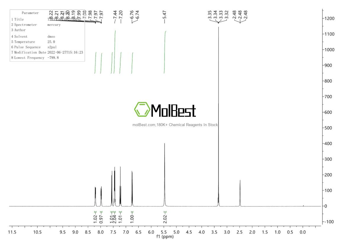 Spektrum pengujian sampel fisik (NMR) 72433-66-0