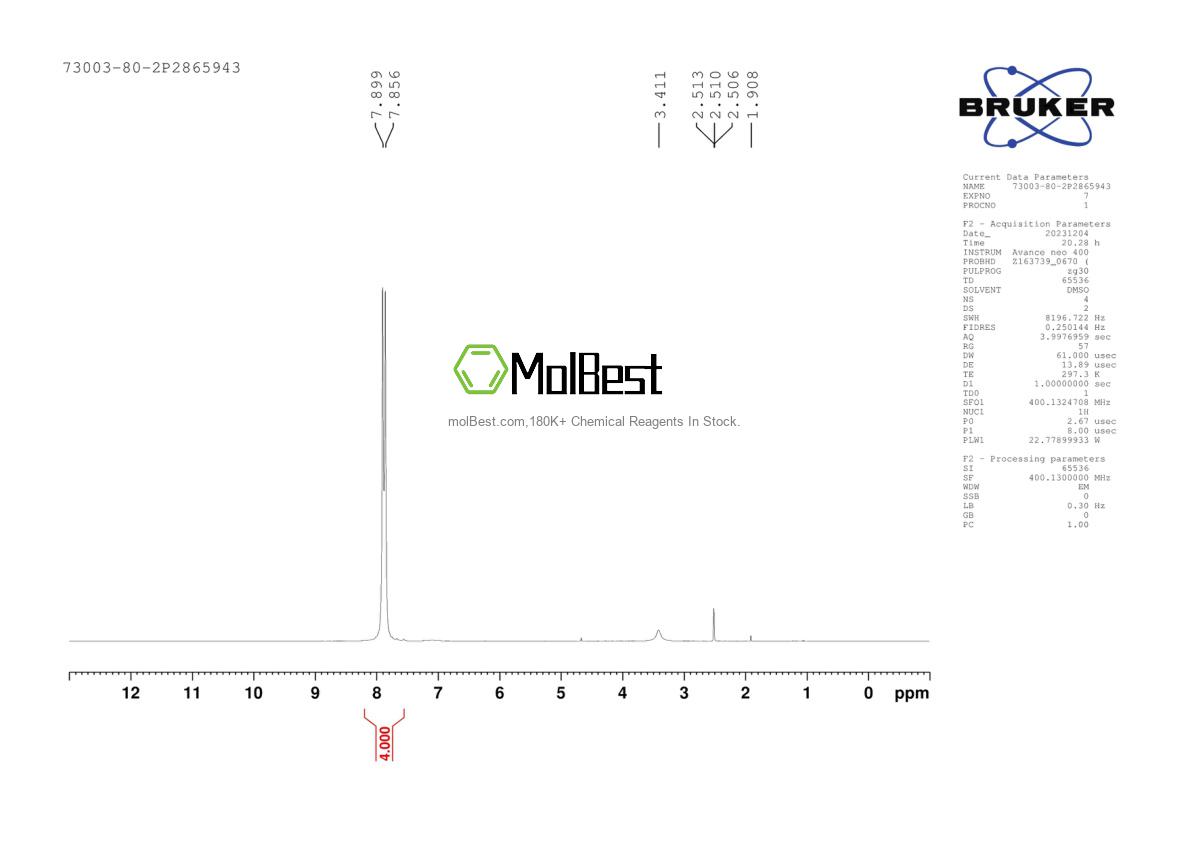 Phổ kiểm tra mẫu thực (NMR) của 73003-80-2