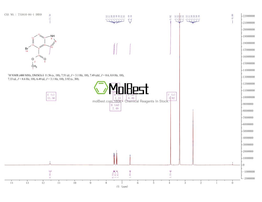 731810-04-1 fiziksel numune test spektrumu (NMR)