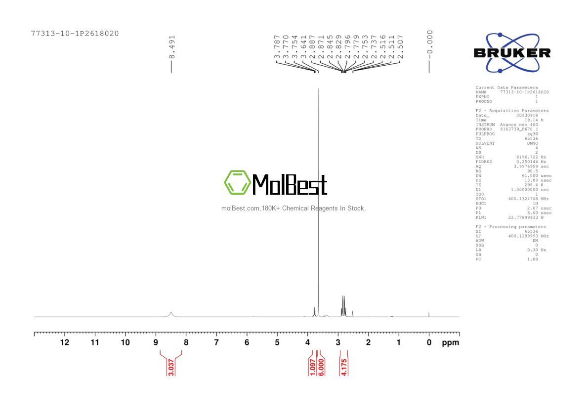 77313-10-1 fiziksel numune test spektrumu (NMR)