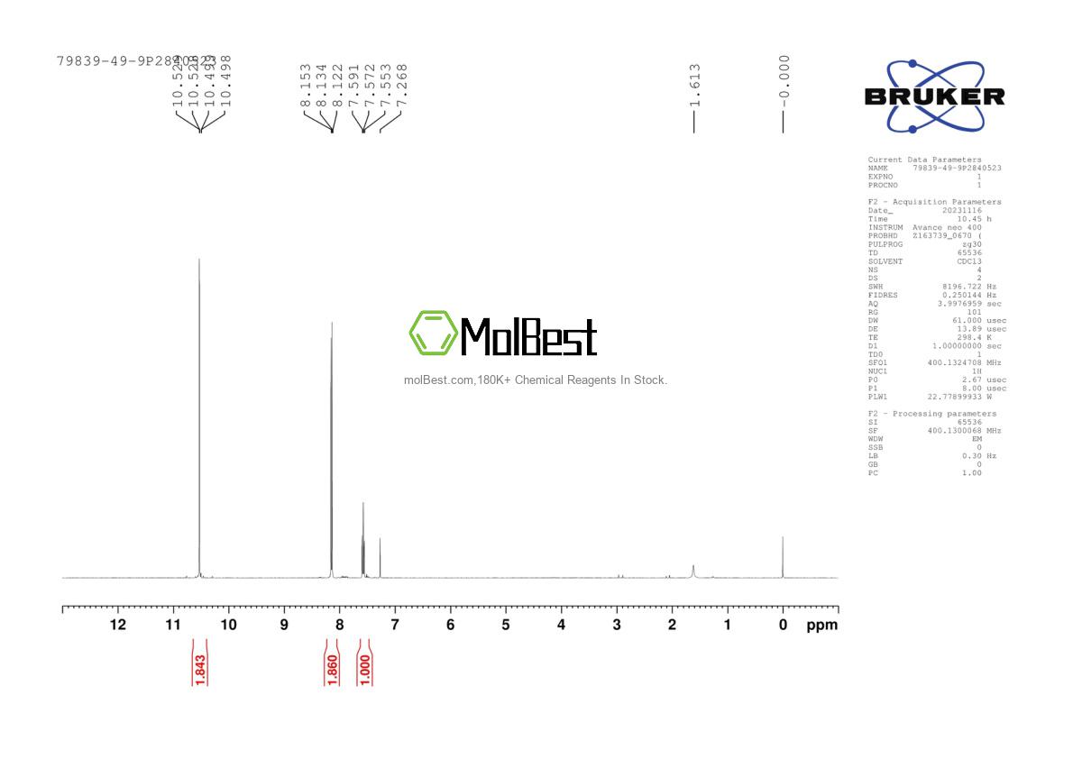 Physical sample testing spectrum (NMR) of 79839-49-9