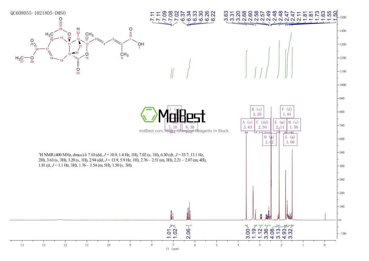 82508-31-4 fiziksel numune test spektrumu (NMR)
