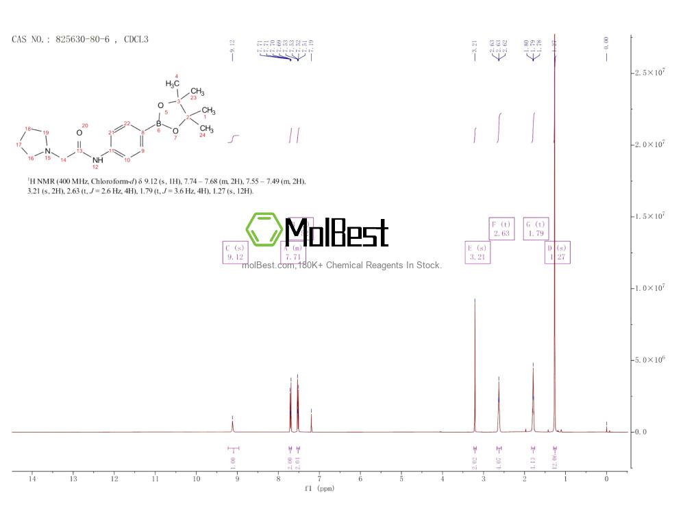 825630-80-6 fiziksel numune test spektrumu (NMR)