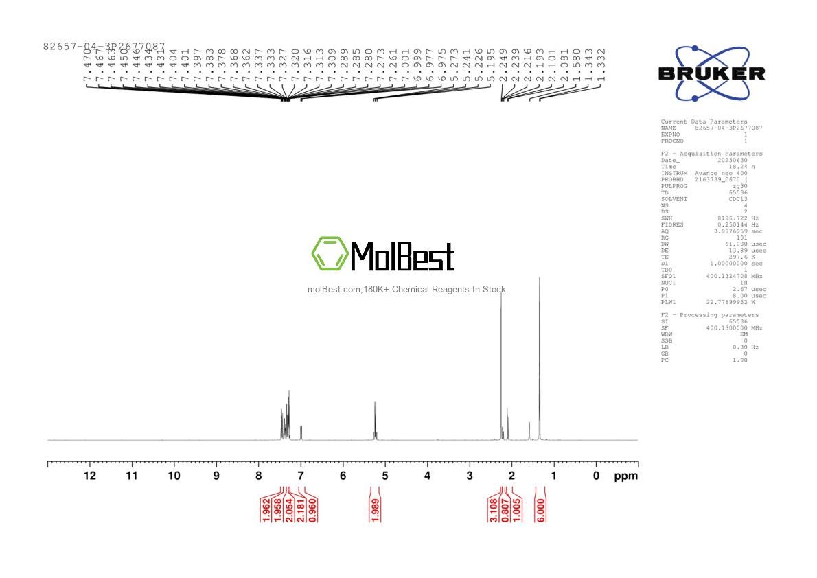 82657-04-3 fiziksel numune test spektrumu (NMR)