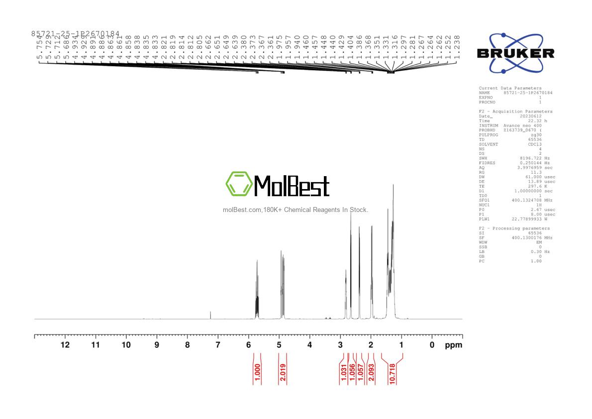 Spektrum pengujian sampel fisik (NMR) 836-79-3