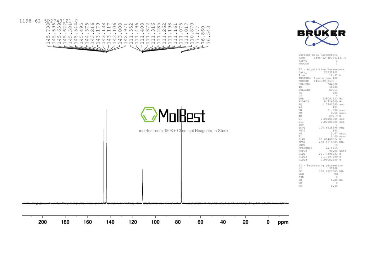 Spektrum pengujian sampel fisik (NMR) 83602-38-4