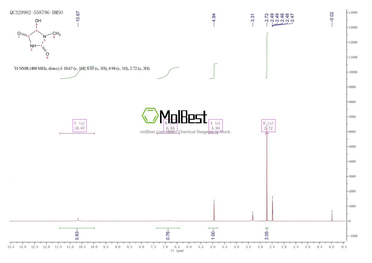 Espectro de teste de amostra física (NMR) de 84210-26-4