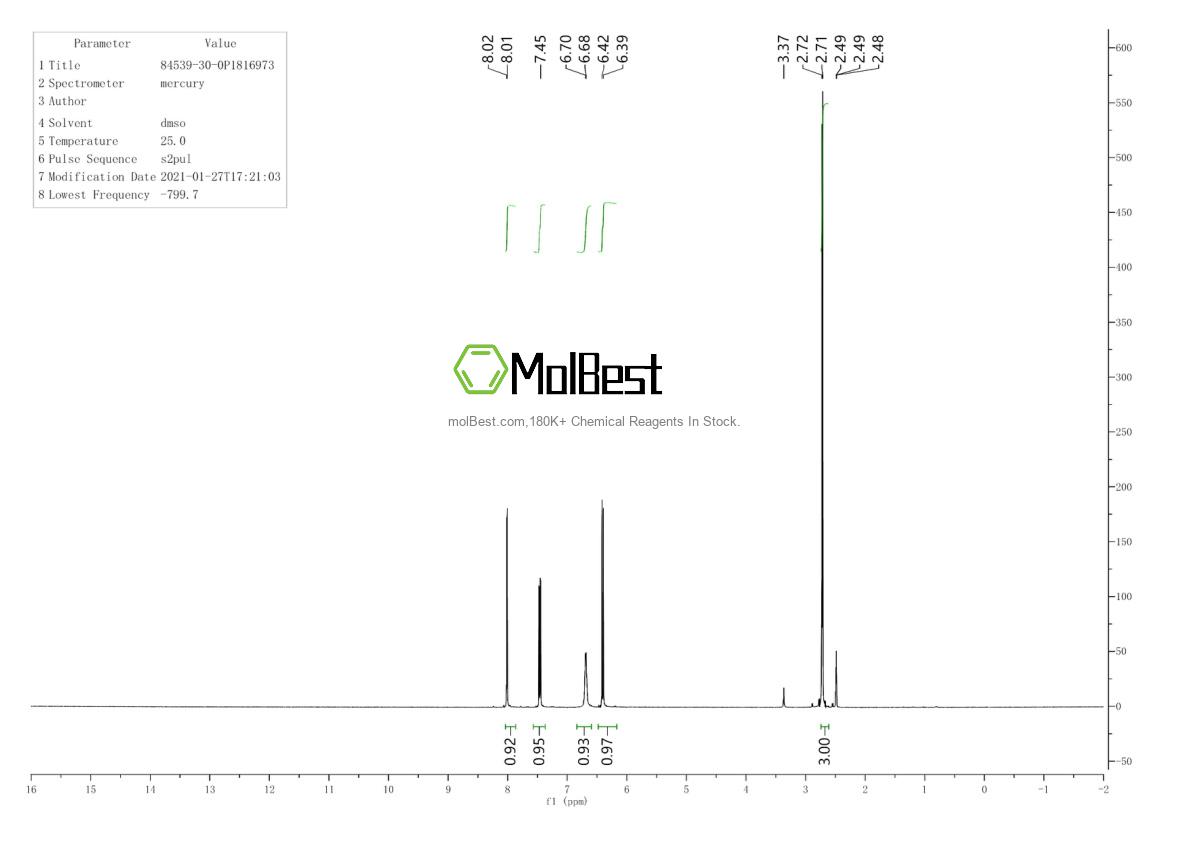 Physical sample testing spectrum (NMR) of 84539-30-0