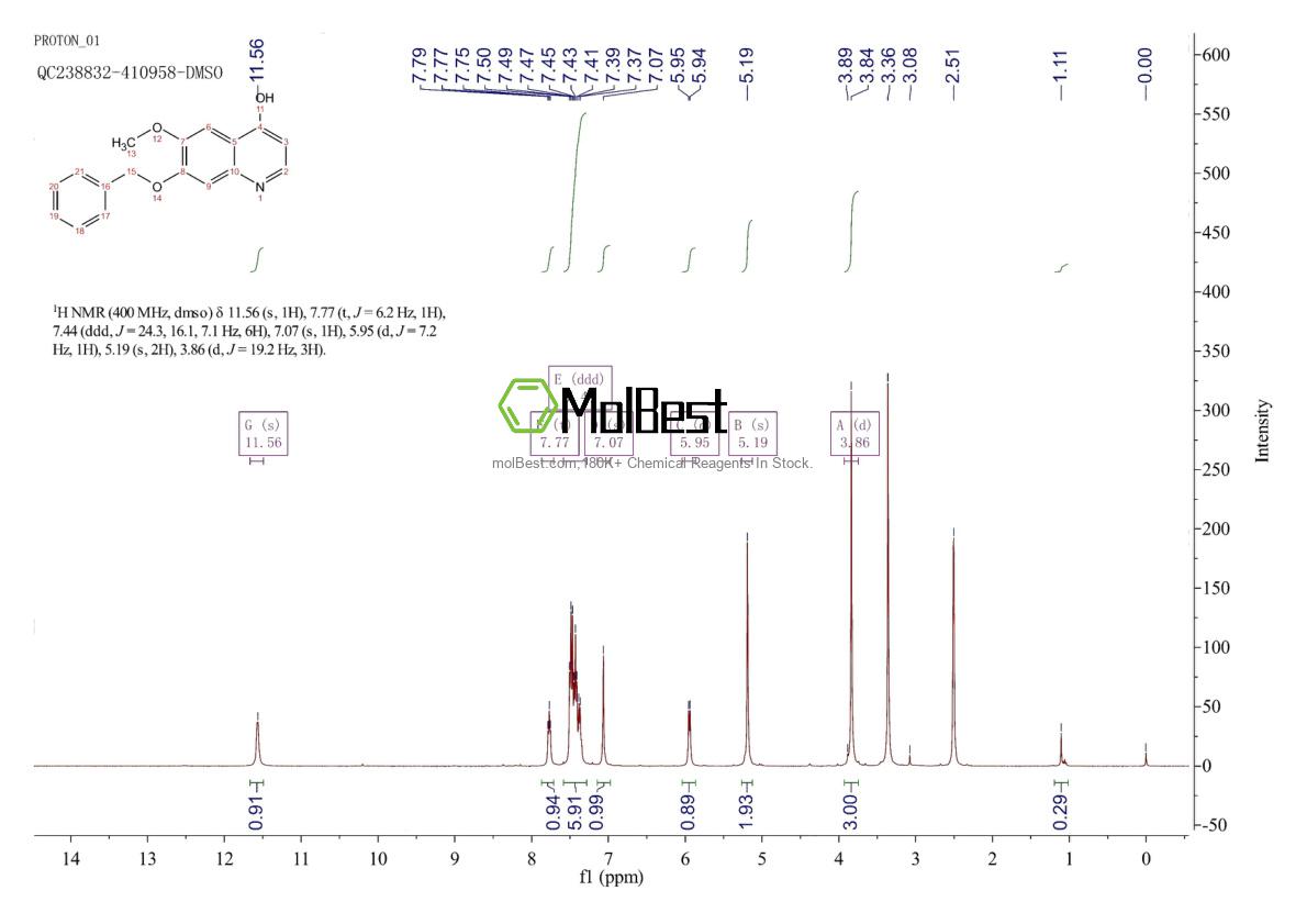 Physical sample testing spectrum (NMR) of 849217-23-8