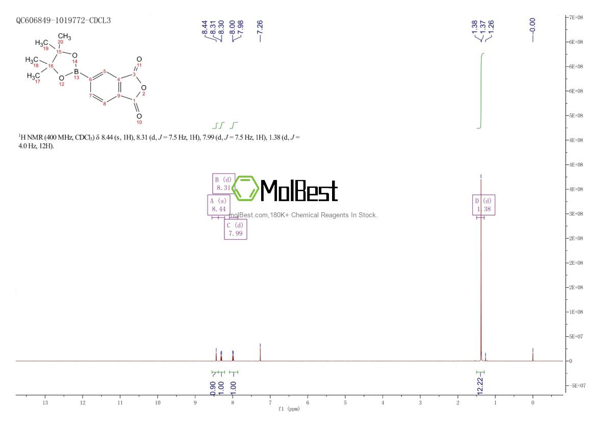 Physical sample testing spectrum (NMR) of 849677-21-0
